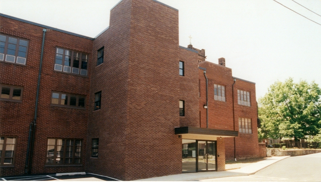 Grace Lutheran Church exterior entranceway.