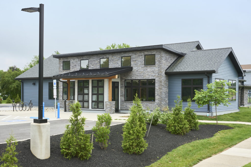 Vet Building exterior view. 