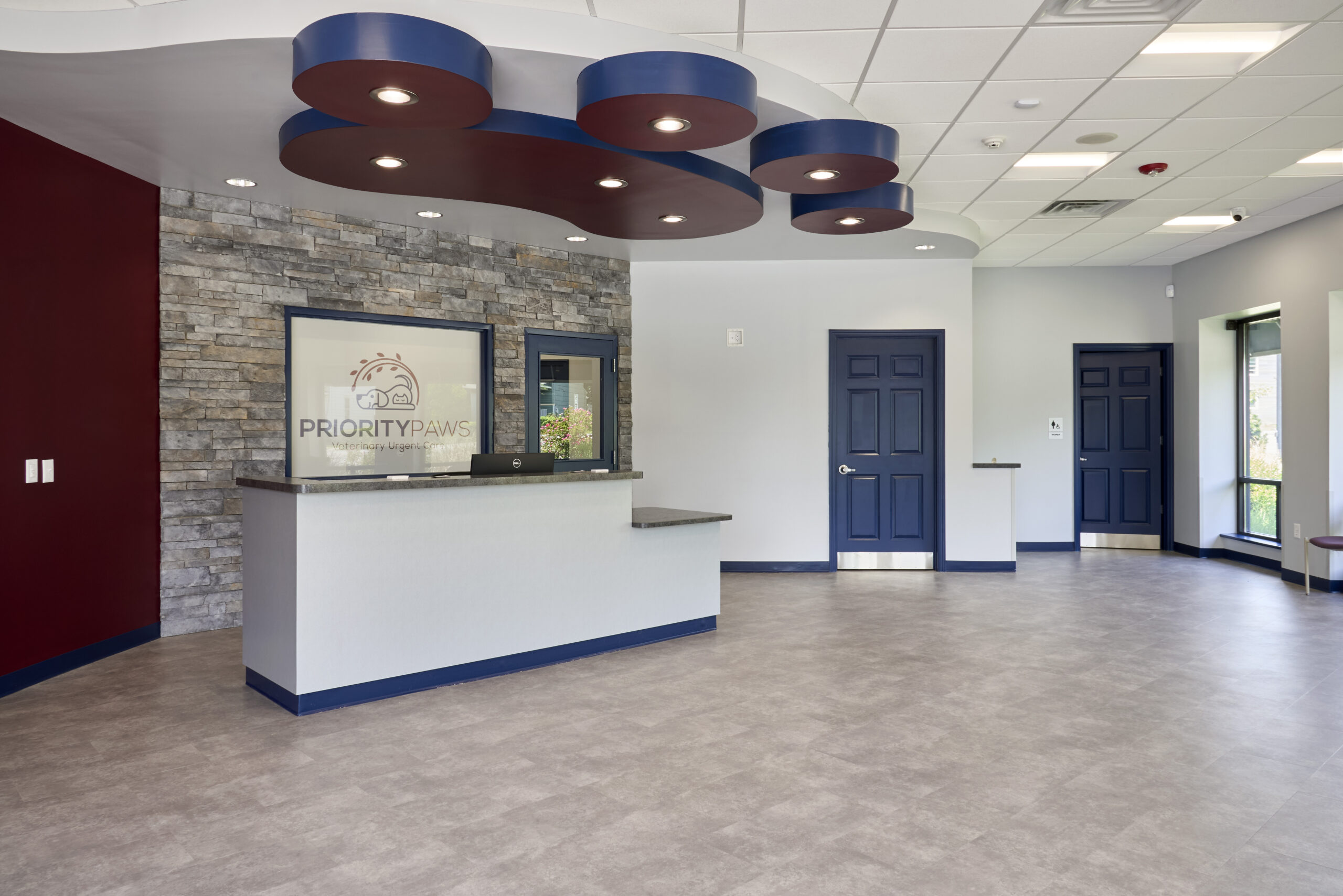 Priority Paws Vet Clinic Reception Desk